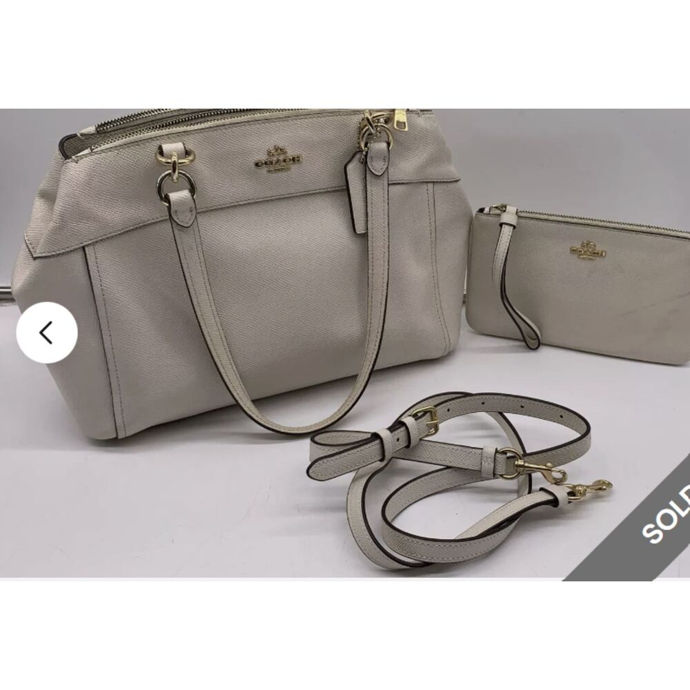 Bundle Coach Brooke Designer Carryall Bag Crossbody W/ Matching Wallet